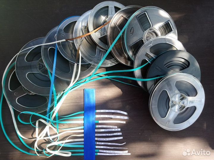 Катушки магнитофонные с записями 19-1/2 15,18 см