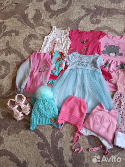 Вещи пакетом на девочку 110 116