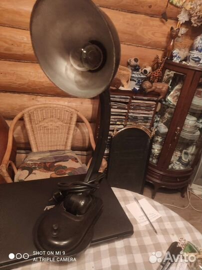 Настольная лампа СССР винтаж