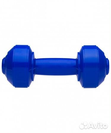 Гантели пластик европодвес Fit 0,5 кг, пара, синяя