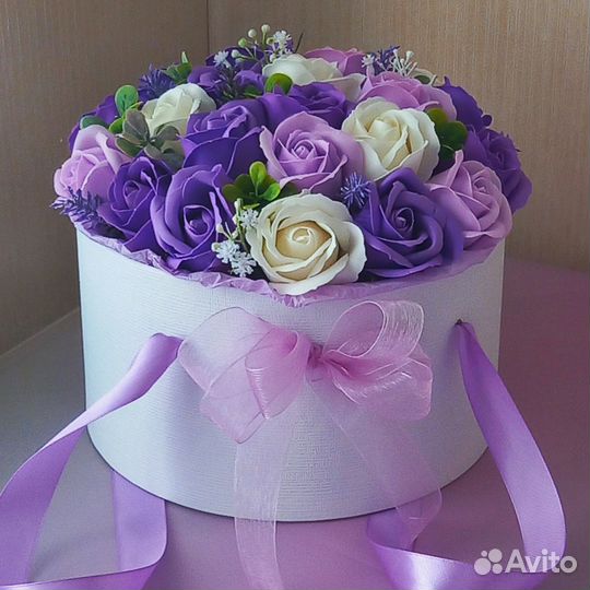 Цветы букет из мыла