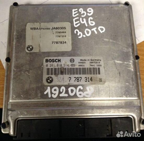 Блок управления двигателем BMW 5 E39 1999