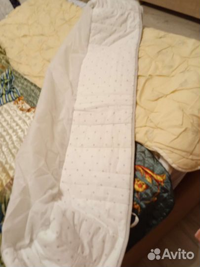 Бортик кроватку, наматрасник, махровый чехол