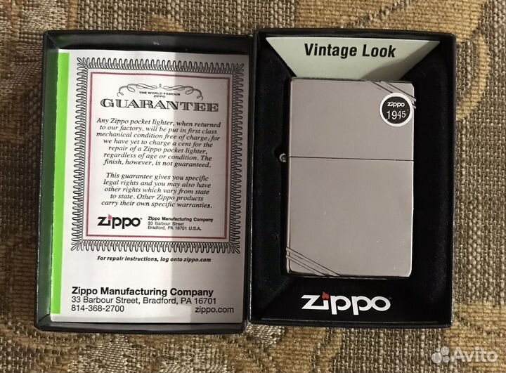 Новая Zippo 267 Vintage Street Chrome
