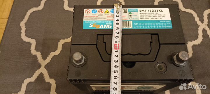 Аккумулятор 65ач sebang