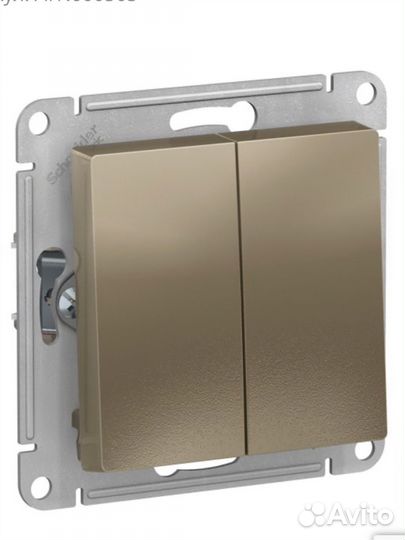 Выключатель двухклавишный (Schneider Electric)