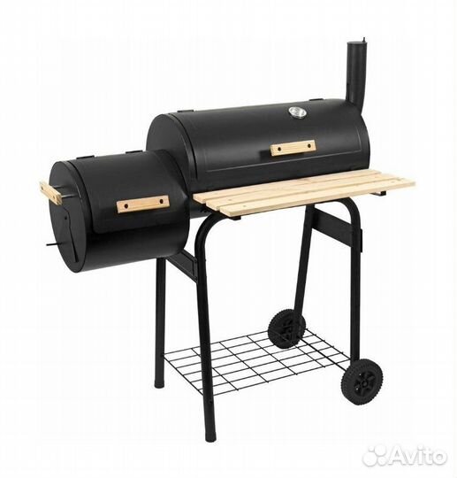 Угольный гриль мангал с коптильней