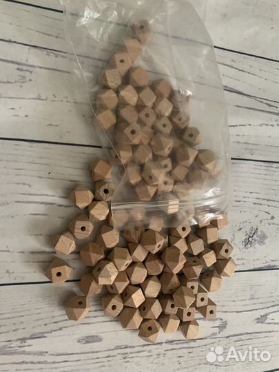 Можжевеловые бусины набор фурнитуры