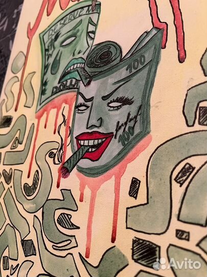 Картина акрилом 