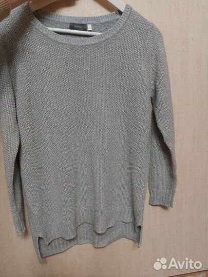 Свитер женский серебристый (серый)