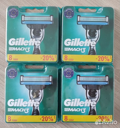 Кассеты Gilllette mach3