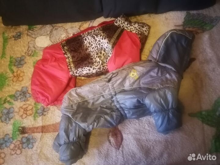 Зимний комбинезон для средней собаки