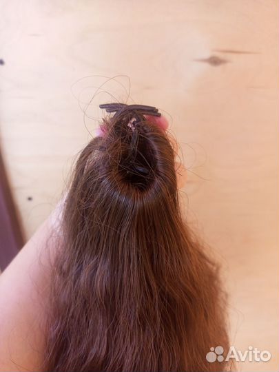 Хвост шиньон на заколке б/у