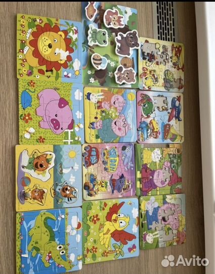 Развивающие книжки, пазлы