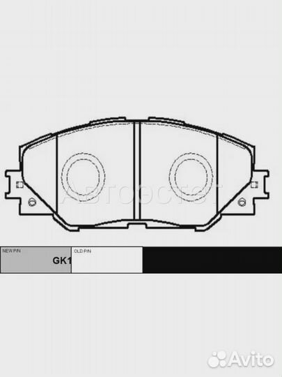 Тормозные колодки дисковые GK1063