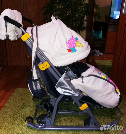 Санки коляска nika