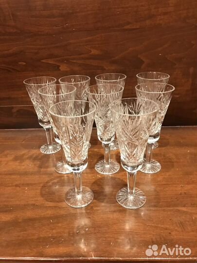 Фужеры. Бокалы. Хрусталь. снежинка. СССР
