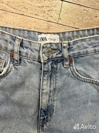 Джинсы широкие zara