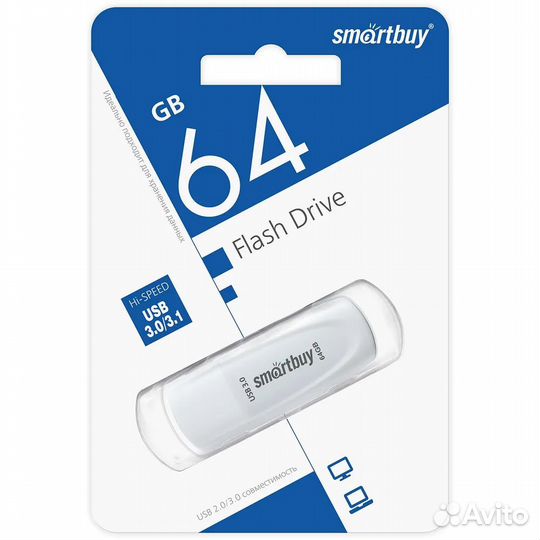 USB карта памяти 64гб Smart Buy
