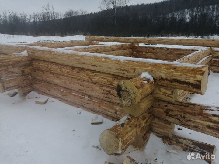 4/6 сруб + 2м.вынос, лапа. Комплект