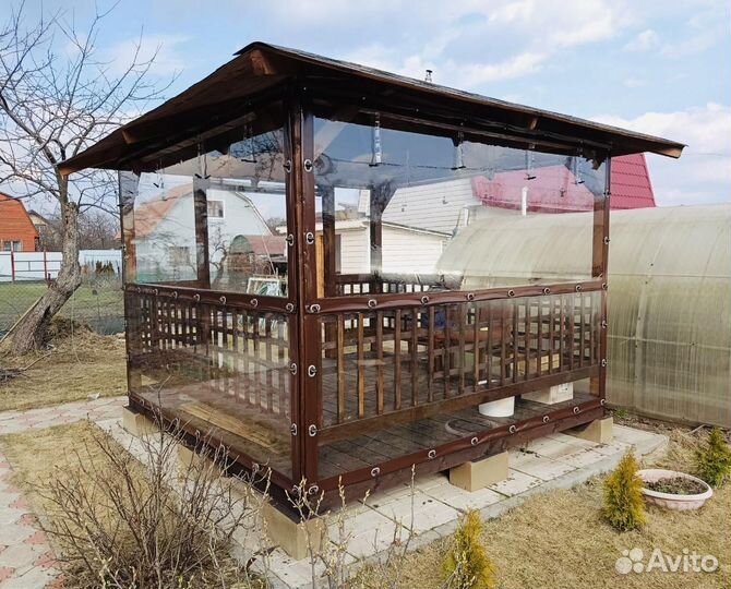 Мягкие окна (шторы) для террас