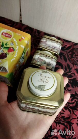 Боксы жестяные для чая