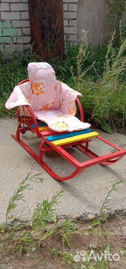 Детские санки с колесами