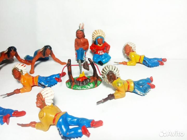 Солдатики ГДР Дикий запад Индейцы