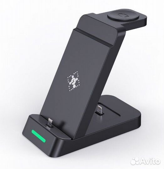 Беспроводная зарядка 3 в 1 со штекером Type-c