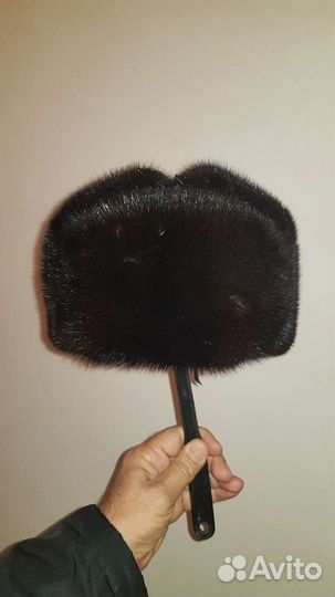 Норковая шапка мужская