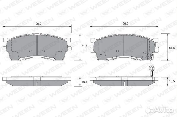 Колодки тормозные передние
