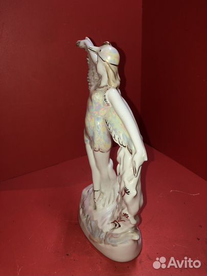 Фарфоровая статуэтка Балерина Аист Вербилки
