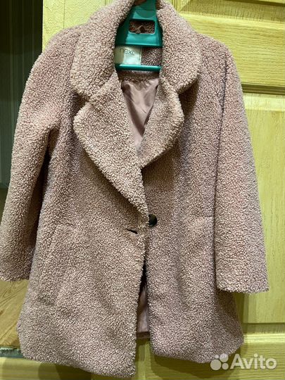 Пальто тедди для девочки