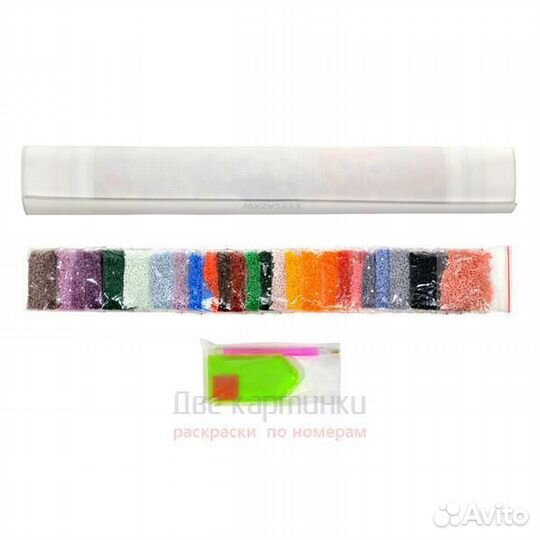 Алмазная мозаика 40x50 Милая пара лис