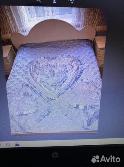 Комплект(в синем цвете) на двухспальную кровать