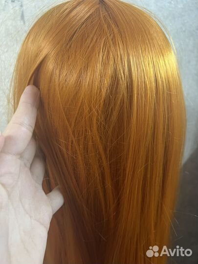 Парик рыжий длинный лейс фронт