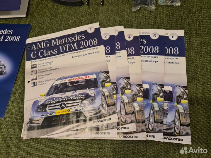 Журналы 1-6 Deagostini AMG Mercedes C-Class DTM