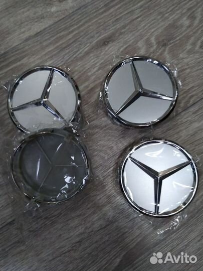 Центр литых дисков mercedes 75мм