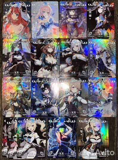 Коллекционные карточки геншин