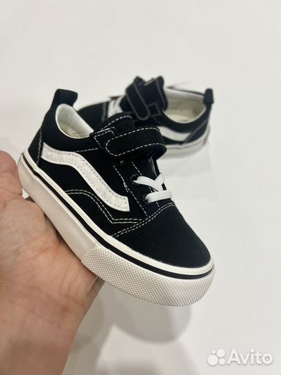 Кеды в стиле Vans черные новые детские