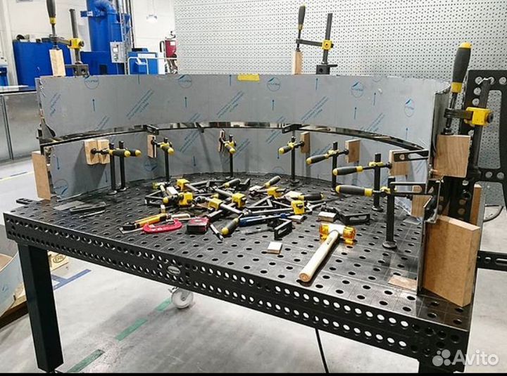 Сварочный 3D стол 1500х1000х100 толщиной 6 мм