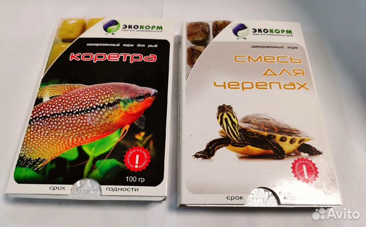 Эко корм для рыб замороженный