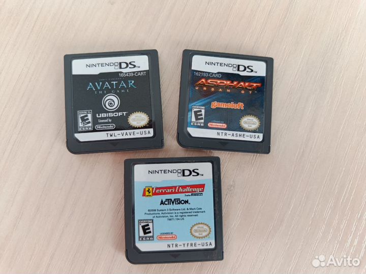 Картриджи на nintendo ds/3ds
