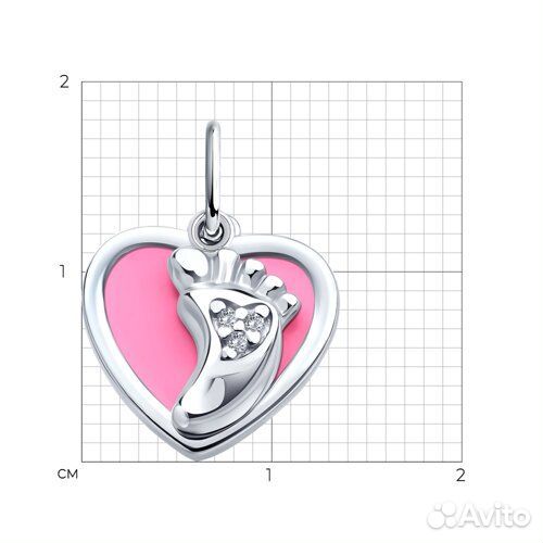 Подвеска Diamant из серебра, 94-130-02222-2