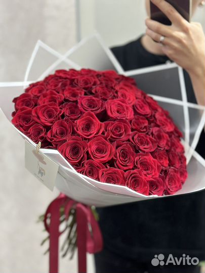 Цветы букеты 51 роза