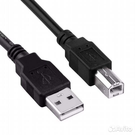 Шнур USB для принтера и UPC. Квадратный разъем