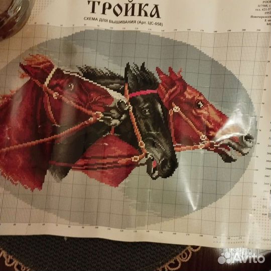 Схему вышивки