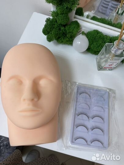 Голова манекен для наращивания ресниц