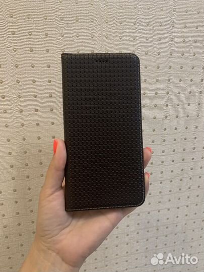 Чехол кожаный на samsung s10 plus