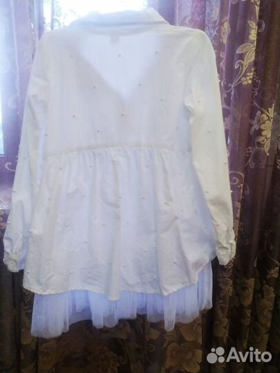 Рубашка для девочки 140